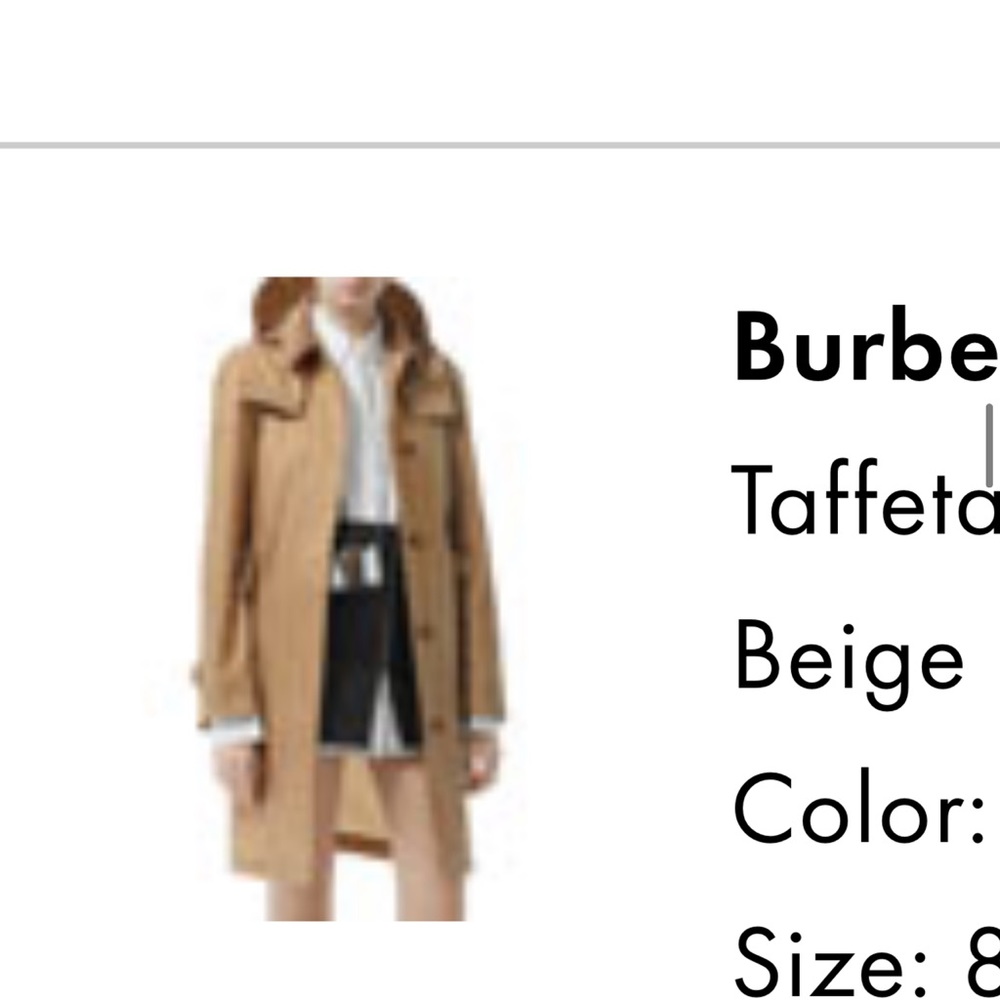 Taffeta-corduroy collared Rain coat by Burberry